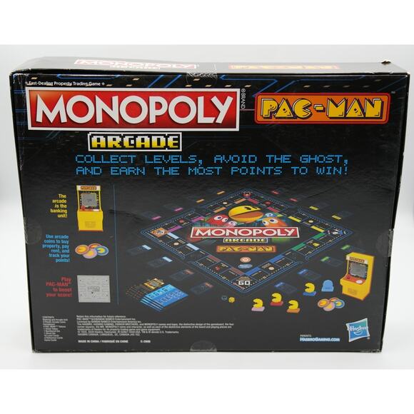 Monopoly Arcade Pac-Man Edition Hasbro Board Game Sealed Minor Box Damage - Picture 2 of 4